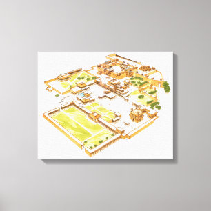 Fatehpur Sikri. Adra. India Canvas Afdruk