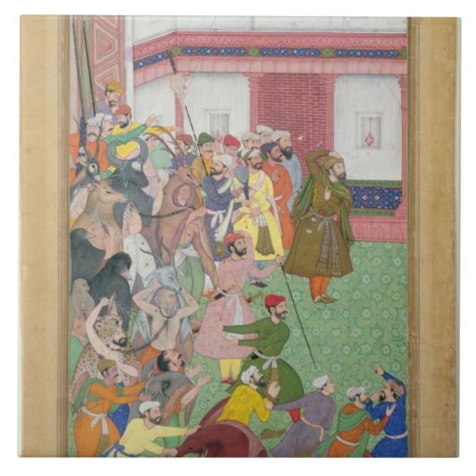 Fatepur Sikiri, 1573: Hasain Quli Khan-l Jahan pre Tegeltje (Voorkant)