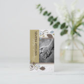 fatfatin Autumn Fall Leaves Visitekaartje (Staand voorkant)