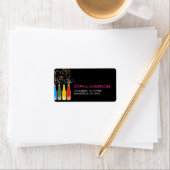 fatfatin Bubbly Célébrations Étiquettes de adresse (En situation)