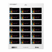 fatfatin Bubbly Célébrations Étiquettes de adresse (Feuille entière)
