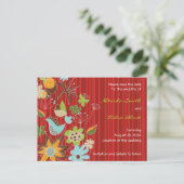 fatfatin Carte Postale Save The Date Jardin Floral (Debout devant)