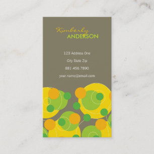 fatfatin Retro Citrus Stippen Groovy Fun-profielka Visitekaartje