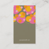 fatfatin Retro Juicy Pink Stippen Groovy Profile C Visitekaartje (Achterkant)