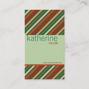 fatfatin Retro Stripes Patroonkaart Visitekaartje