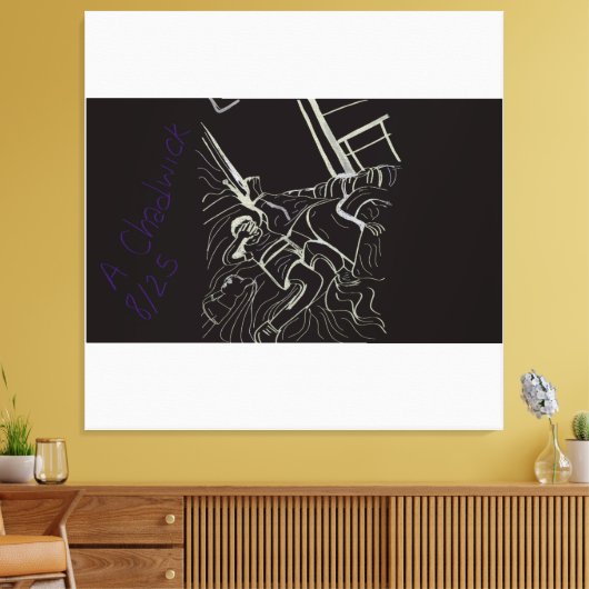 Father and Son  Canvas Afdruk (Insitu (Woonkamer))