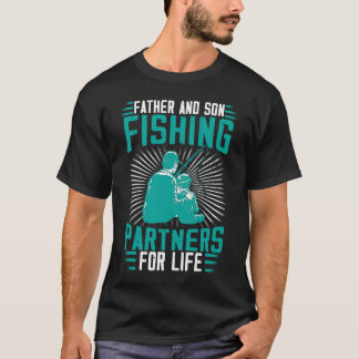 Father And Son Fishing Partners For Life Boat Fish T-shirt