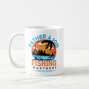 Father and Son Fishing Partners for Life Koffiemok