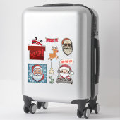 Father Christmas Merry Christmas Sticker Set (Koffer)
