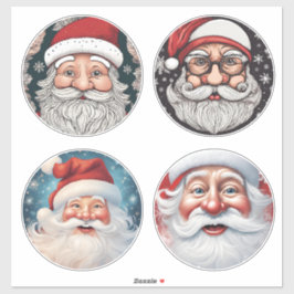 Father Christmas Merry Christmas Sticker Set