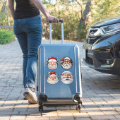 Father Christmas Merry Christmas Sticker Set (Koffer Insitu)