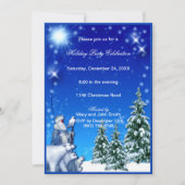 Father Christmas Polar Beren Kerstuitnodiging Kaart (Voorkant)