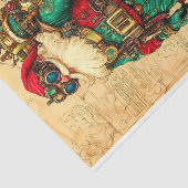 Father Christmas Steampunk Vibe BL6 Decoupage Tissuepapier (Detail)