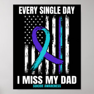 Father Dad Suicide Awareness Prevention Verenigde  Poster
