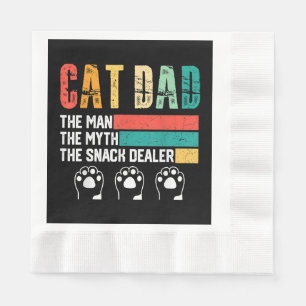 Father Day Cat Dad Servet