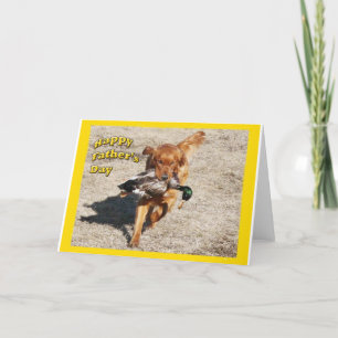 Father Day Golden Retriever Kaart