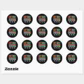 Father Day Ronde Sticker (Vel)