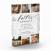 Father Dictionary Definition Photo Collage Marble Fotoblokken (Links)