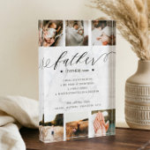 Father Dictionary Definition Photo Collage Marble Fotoblokken