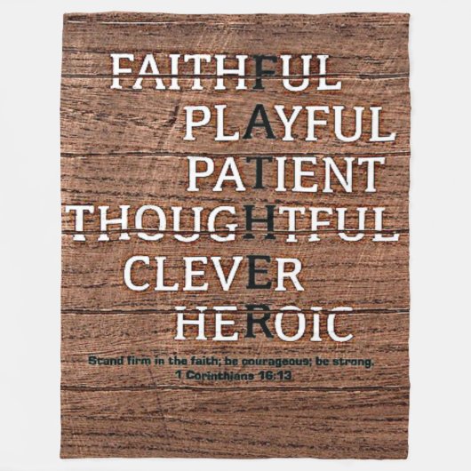 FATHER FLEECE DEKEN (Voorkant)