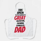 Father Happy Vaderdag Gift Schort (Voorkant)