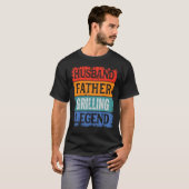 Father Husband GRILLING Legend Proud Dad  Retro Pa T-shirt (Voorkant volledig)