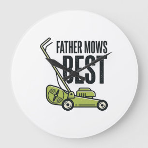 Father Maait Best Vintage Grasmaaier Shirt Ontwerp Grote Klok