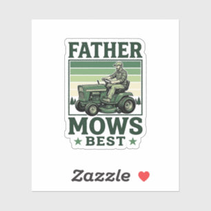 Father Maait Best Vintage Grasmaaier Shirt Ontwerp Sticker