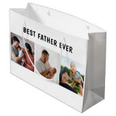 Father Photo Collage Custom Giant Groot Cadeauzakje (Achterkant Gekanteld)