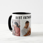 Father Photo Collage Custom Giant Mok (Voorkant links)