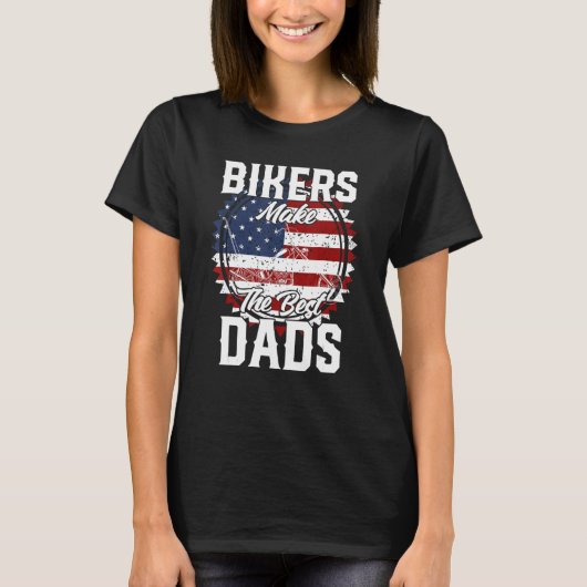 Father s Day Biker Custom Chopper Motorcycle T-shirt (Voorkant)