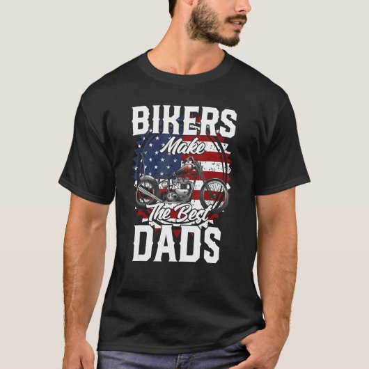 Father s Day Biker Custom Chopper T-shirt (Voorkant)