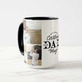 Father’s Day Certified Dad Mug Dad Photo Collage (Devant gauche)