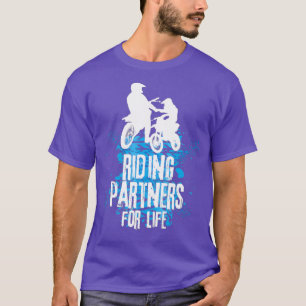 Father Son Riding Partners voor Life Motorcross T-shirt