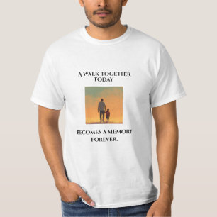 Father & Son Sunset Shirt - "Een wandeling samen v
