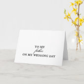 Father Wedding Thank You Card Kaart (Gele Bloem)