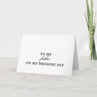 Father Wedding Thank You Card Kaart