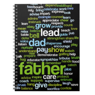Father Word Cloud Notitieboek
