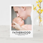 Fatherhood Vaderdag Photo Card Kaart (Gele Bloem)