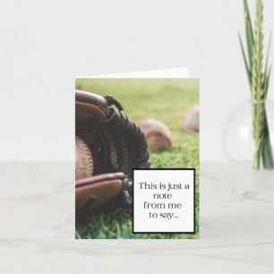 Fatherless Vaderdag - Baseball Verticaal  Bedankkaart