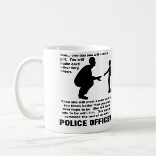 Fatherly Advice Police Law Enforcement Funny Mug Koffiemok