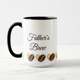 Father's Brew Mok-Dad's Coffee Mok-bewerkbaar Mok