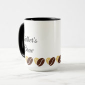 Father's Brew Mok-Dad's Coffee Mok-bewerkbaar Mok (Voorkant links)