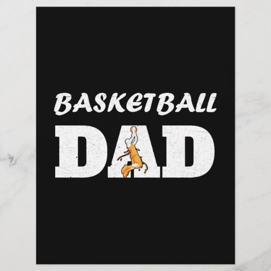 Fathers Day Basketball Dad Flyer (Voorkant)