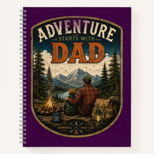 Father's Day Berg Outdoor Design Notitieboek