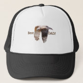 Father's Day "Best Dad" Hawk  Trucker Pet (Voorkant)