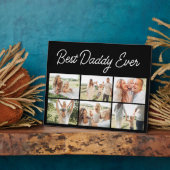 Father's Day Best Daddy Ever 6 Photo Collage Fotoplaat (Zijkant)