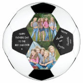 Fathers Day Best Pap Ever 2 Foto ondertekend Voetbal (Voorkant)