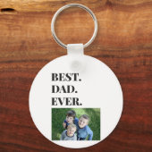 Fathers Day Best Pap Ever Kinder Foto Sleutelhanger (Achterkant)