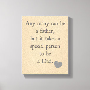 Fathers Day Canvas - priester Quote - Gift for Dad Afdruk
